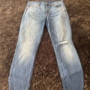 GAP Blue Straight Leg Jeans with Vintage Fade